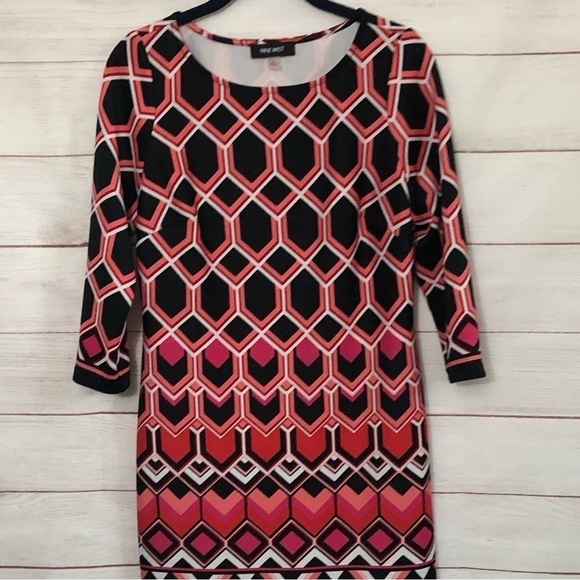 Nine West Geometric Dress Size 6 - Picture 1 of 6